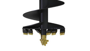 VRILLE S4 AUGER TORQUE 300mm. Dents MFT et Pilote ROCHE EXTRA DIG - ROND 65 mm