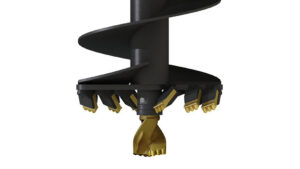 VRILLE S5 AUGER TORQUE 800mm. Dents et Pilote TUNGSTENE Carré 75mm.