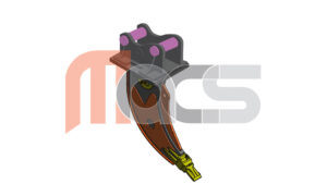 FLEXI SYSTEM DENT DE DEROCTAGE 4,0 - 5.9T AVEC OREILLES AXES DE 40mm SOUDES