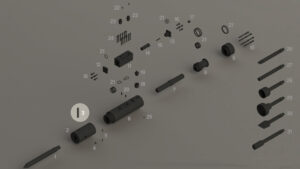 R45 - Axe de blocage (outil) - Repère vue éclatée 3