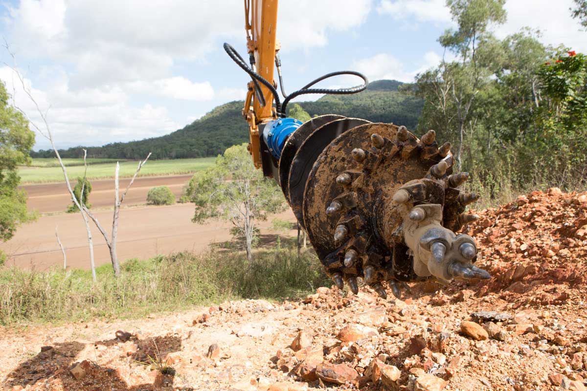 VRILLE PA AUGER TORQUE 450mm - TCH CONIQUE - Dents et Pilote ROCHE – Image 3