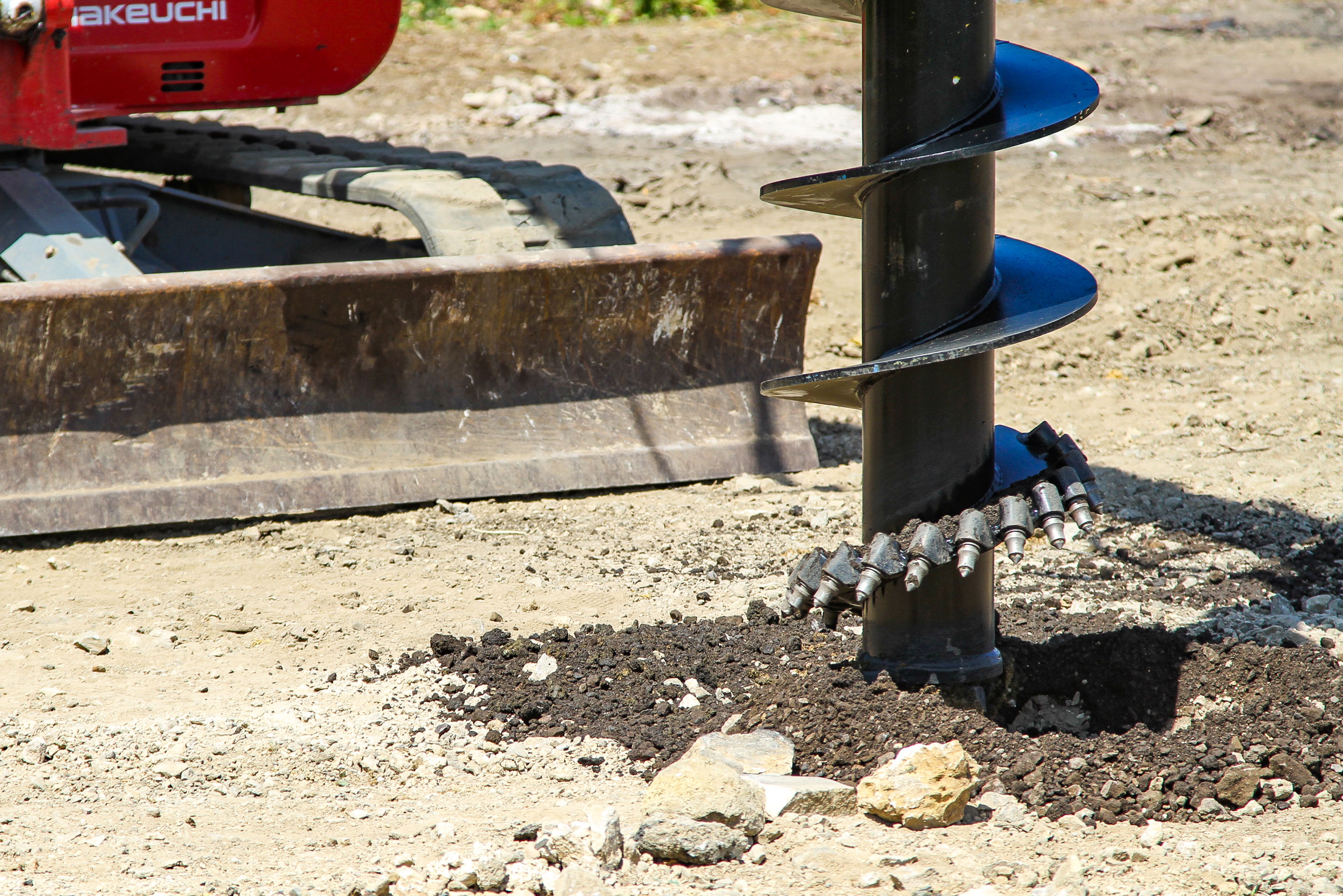 VRILLE PA AUGER TORQUE 450mm - TCH CONIQUE - Dents et Pilote ROCHE – Image 9